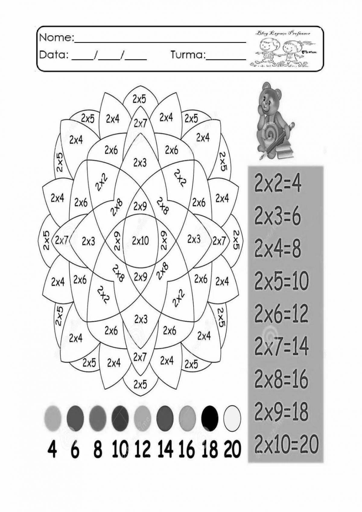 Magic multiplication table simulator