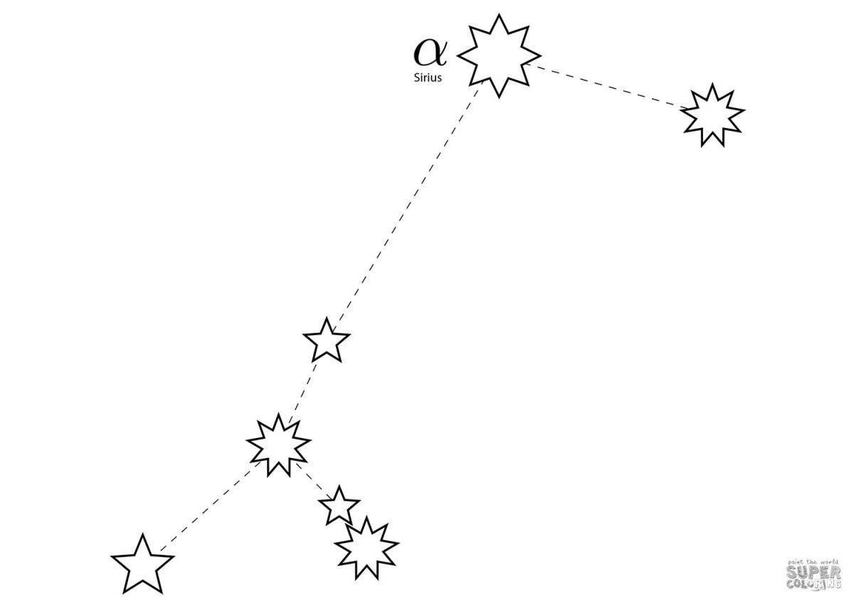 Созвездие большой медведицы схема по точкам