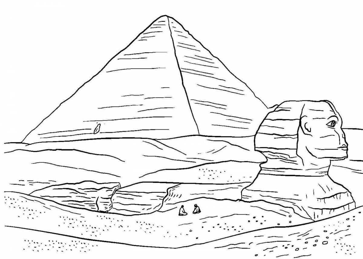 Beautiful coloring page 7 wonders of the world