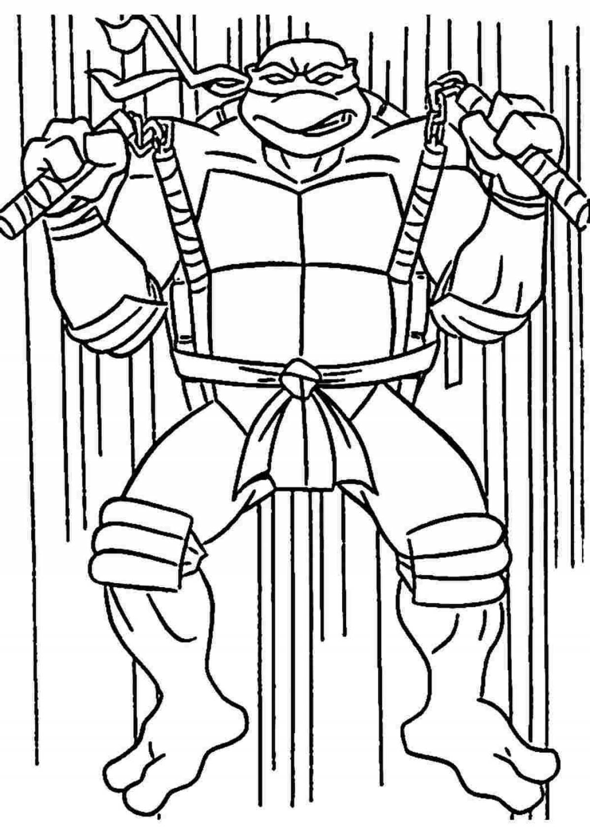 Mickey Teenage Mutant Ninja Turtles coloring page