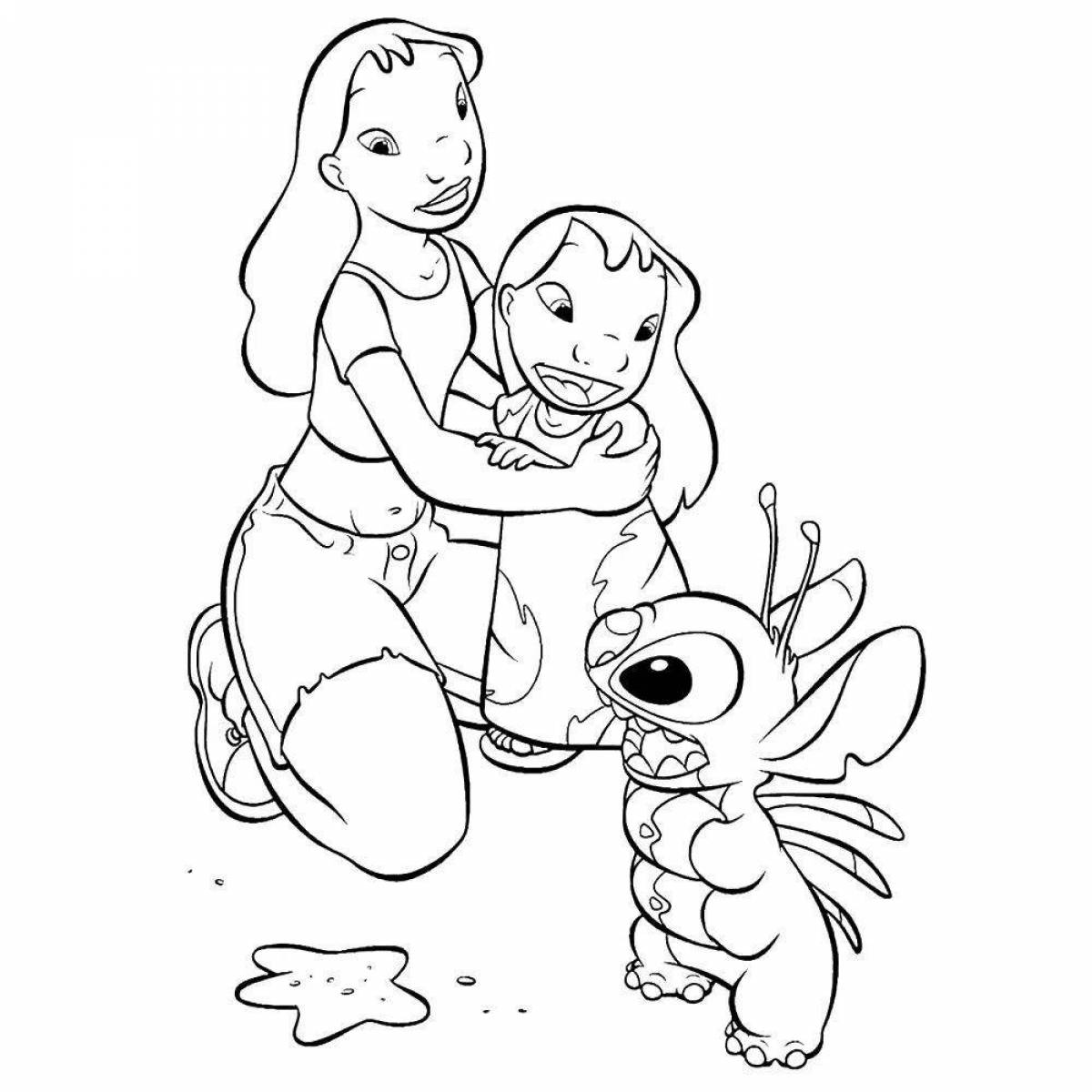 Joyful coloring embroidered by numbers