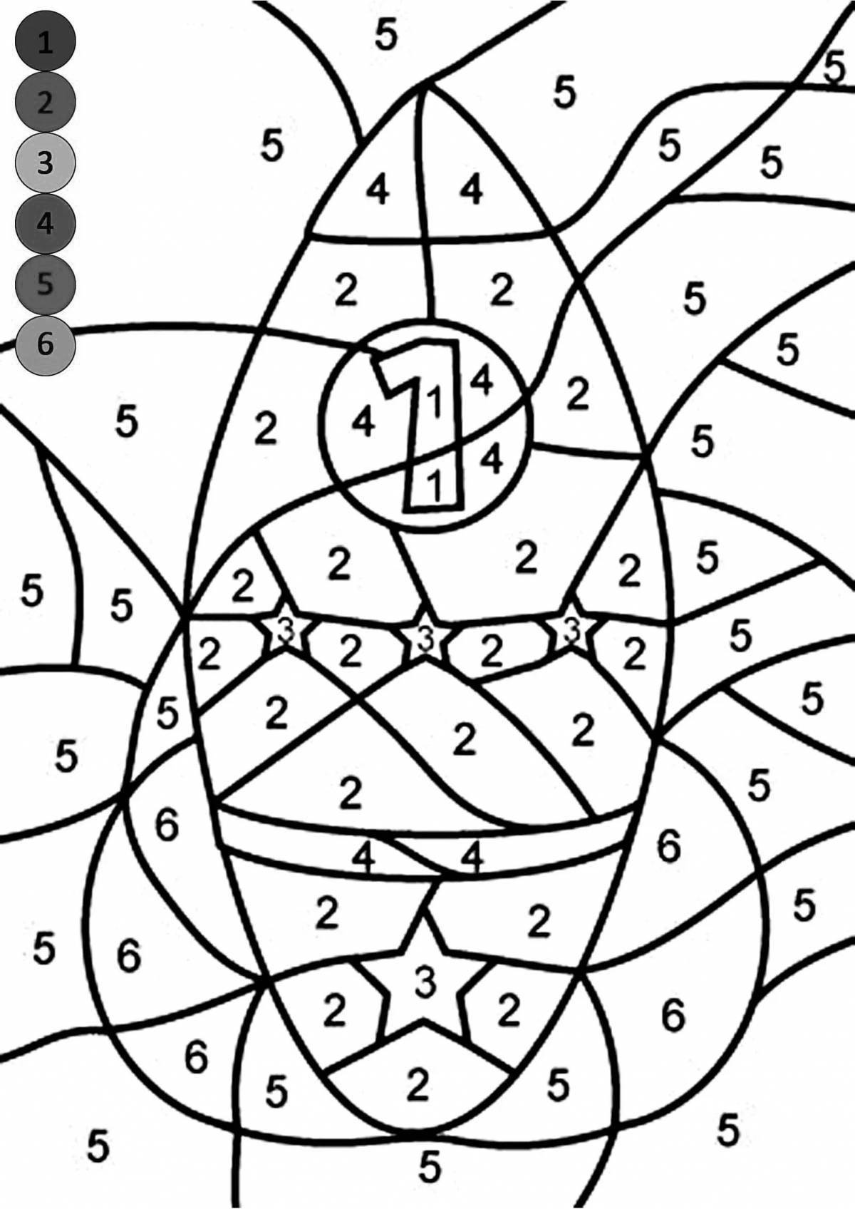 Coloring mystical space by numbers