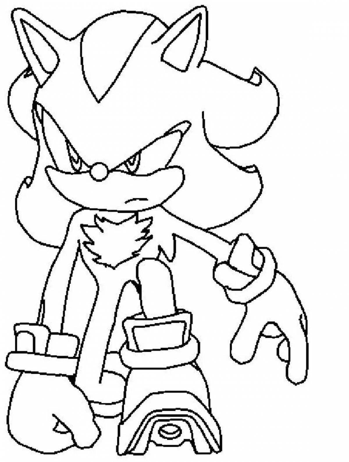 Mystic coloring super sonic exe