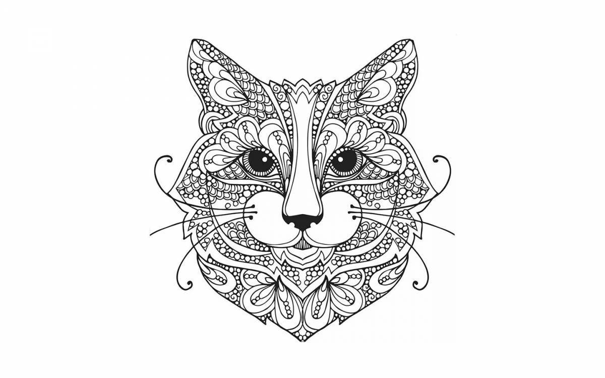 Colorific cat coloring page by numbers