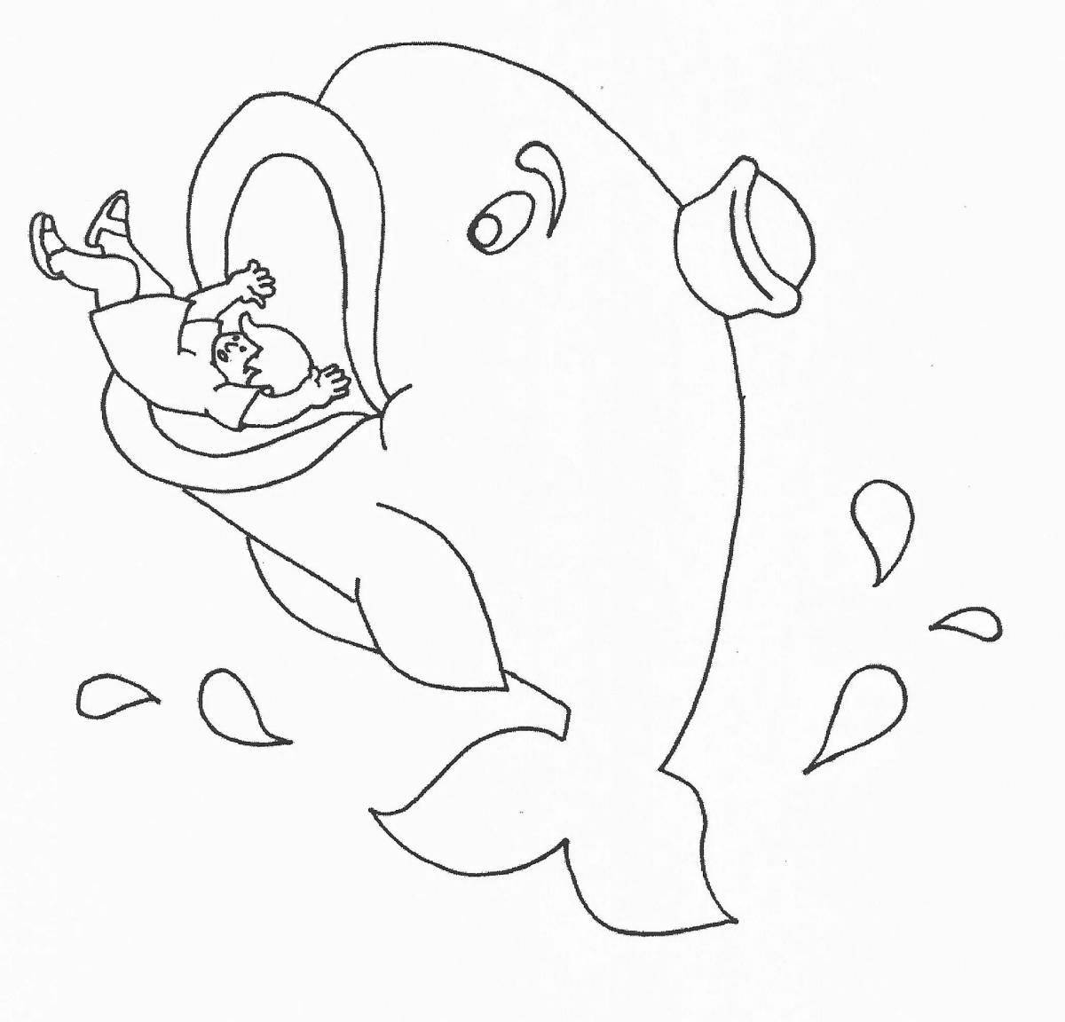 Amazing whale and iona coloring book