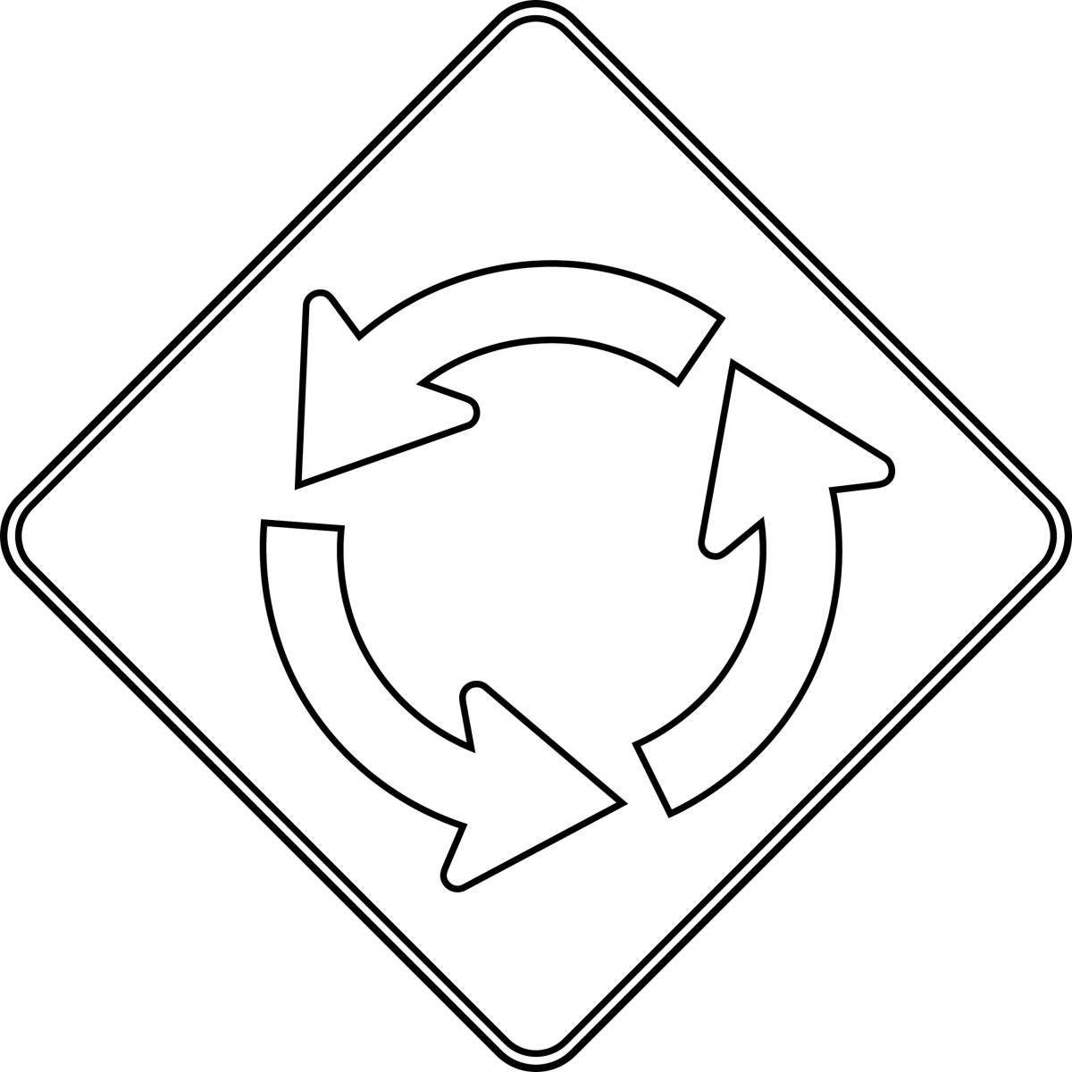 Glow give way coloring page