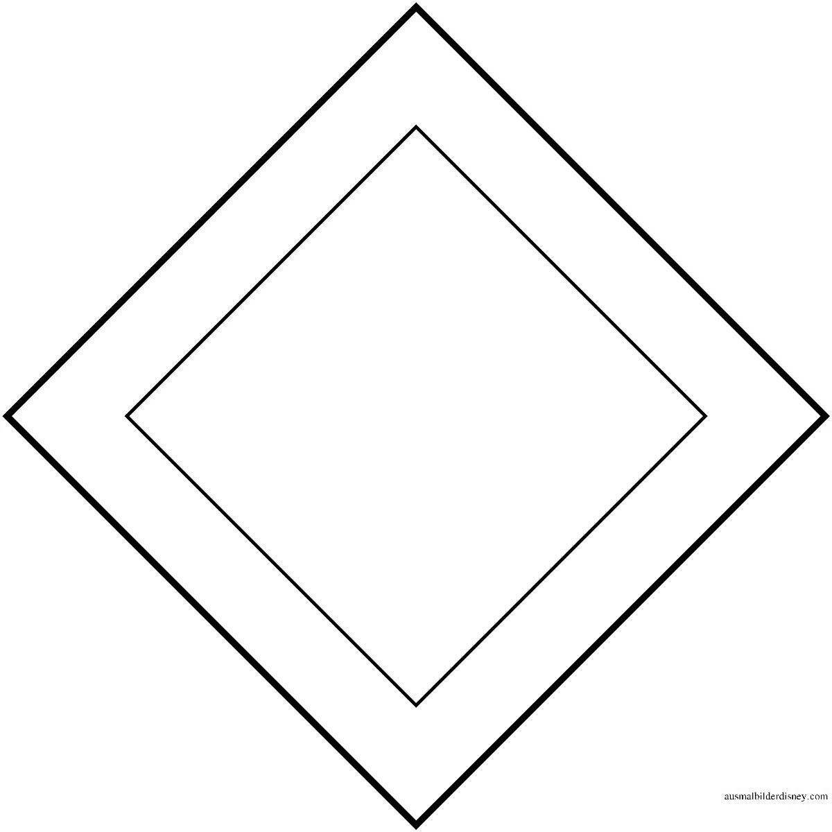 Sparkling give way sign coloring page