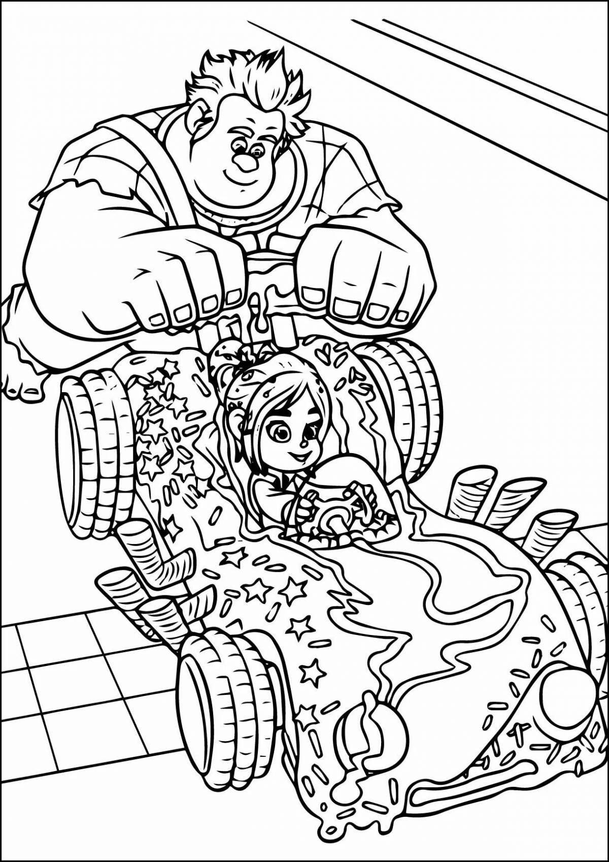 Fabulous Vanellope and Ralph coloring book