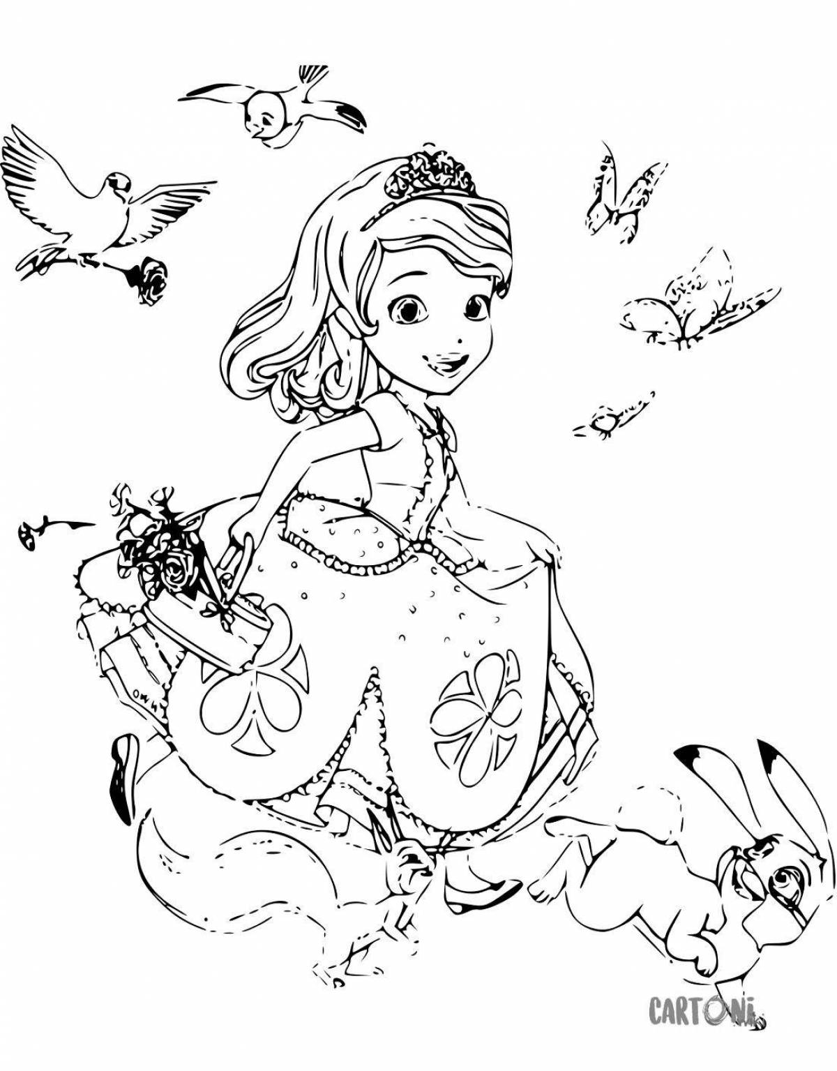 Princess Sofia the Little Mermaid coloring book