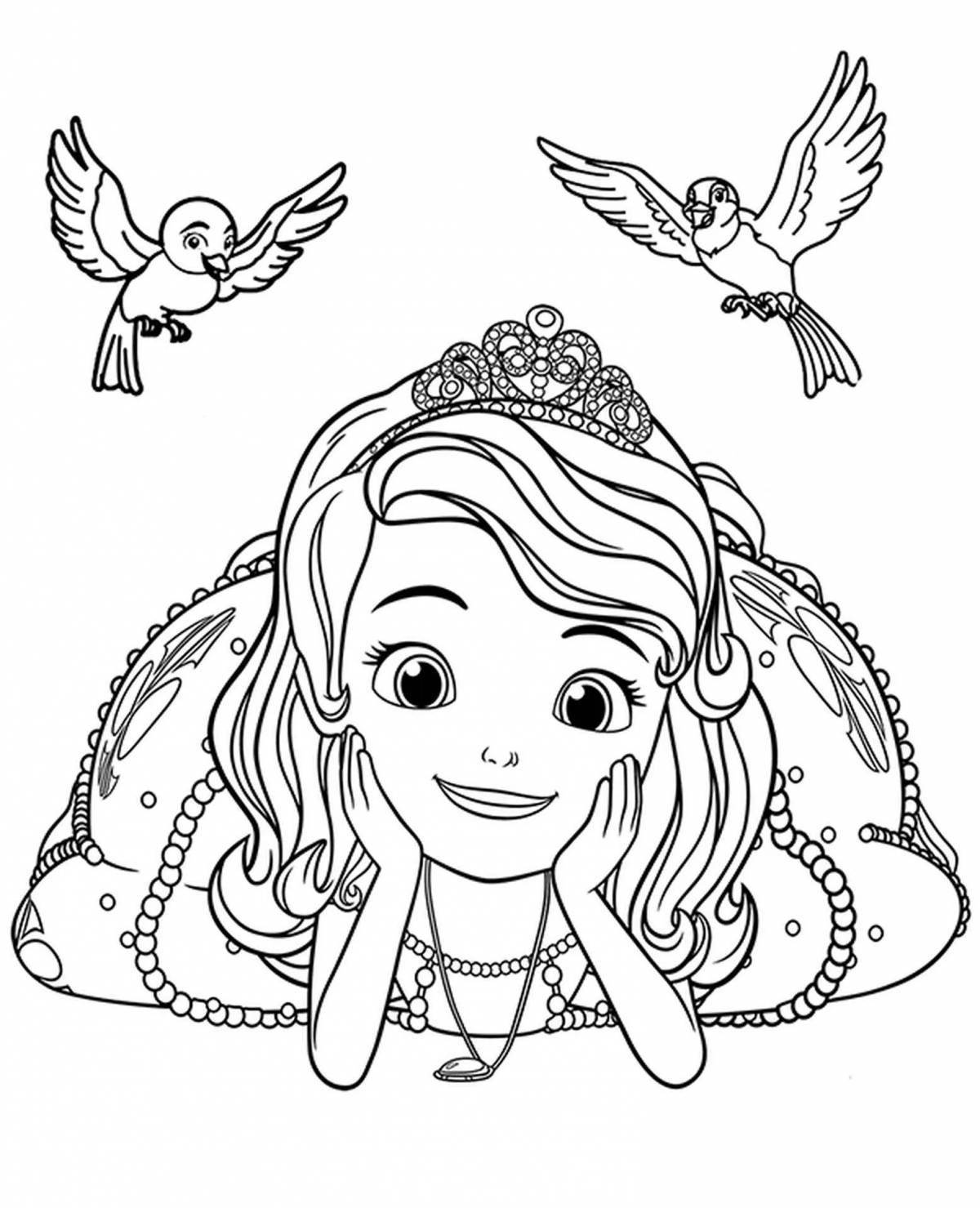 Exquisite princess sophia mermaid coloring book