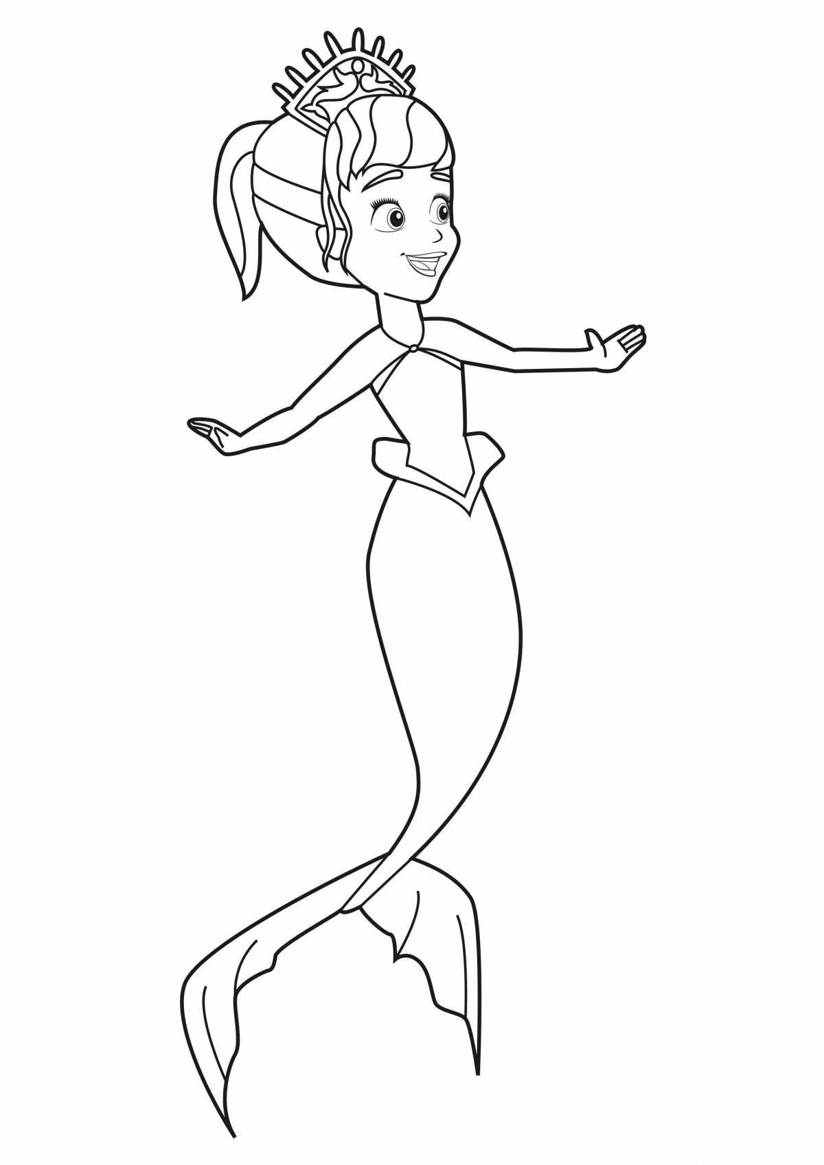 Dreamy princess sophia mermaid coloring book
