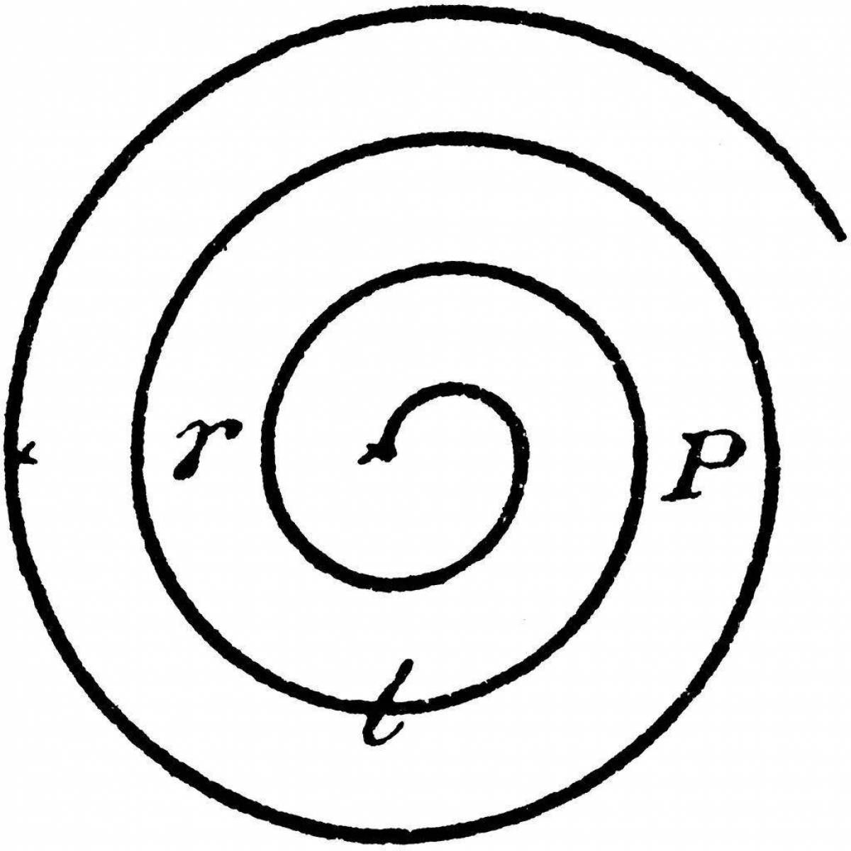 Playful spiral coloring