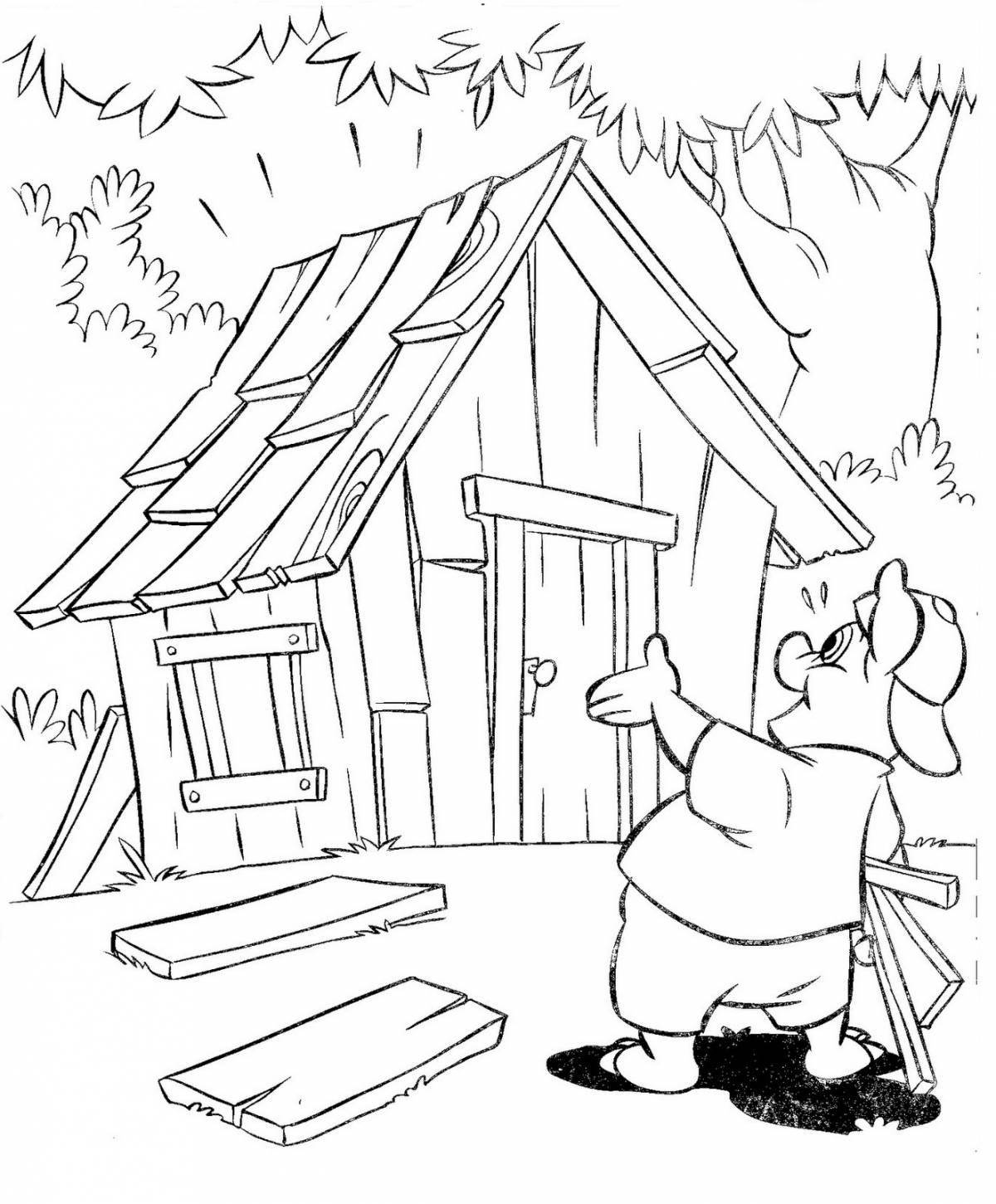 Three little pigs with houses #5
