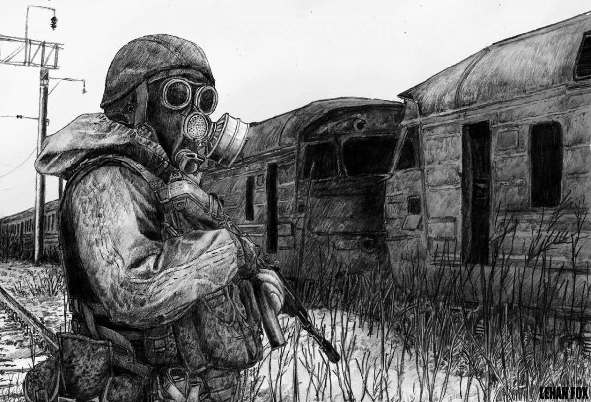 Unvisited Chernobyl exclusion zone coloring page