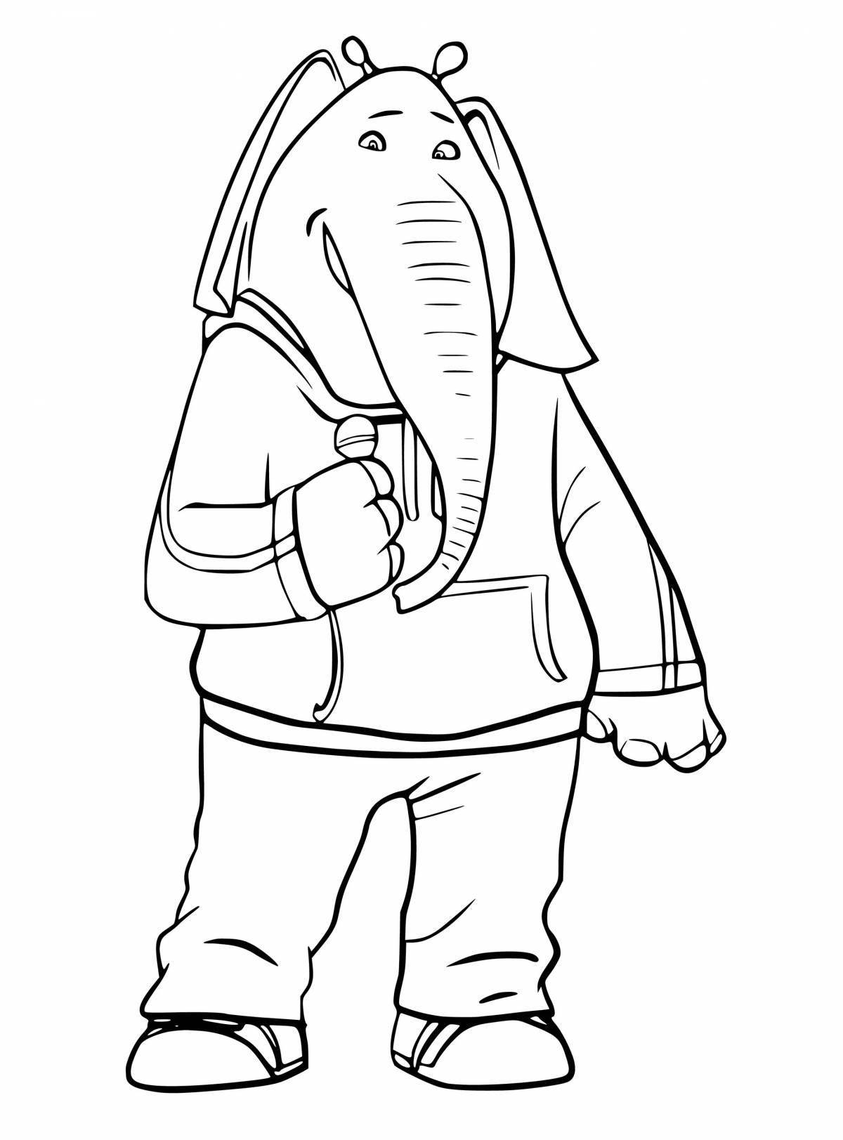 Photo Radiant sing 2 coloring page