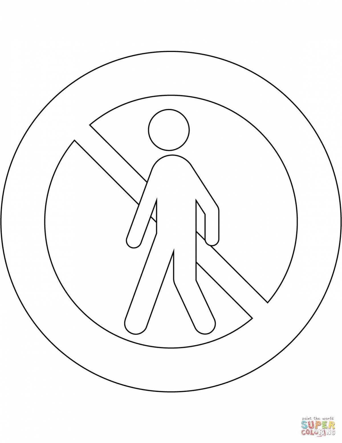 3rd grade traffic sign coloring pages
