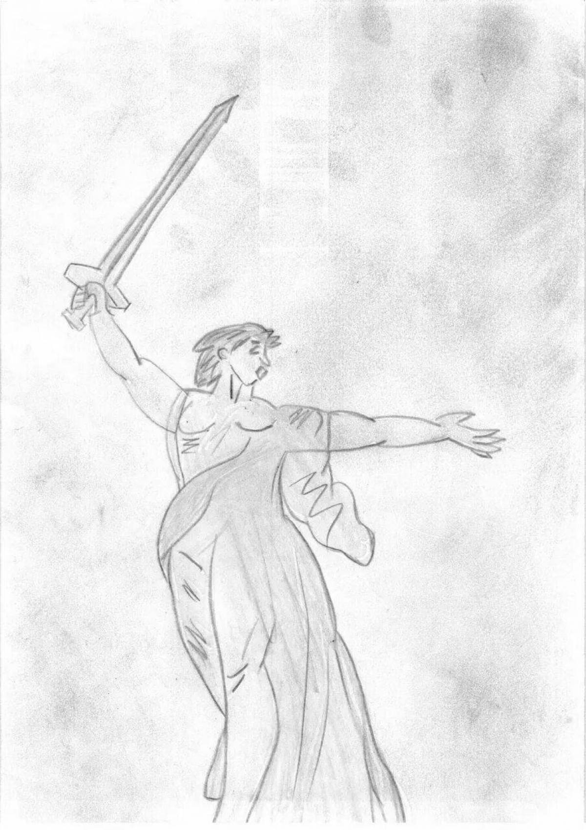 Majestic motherland calls coloring pages