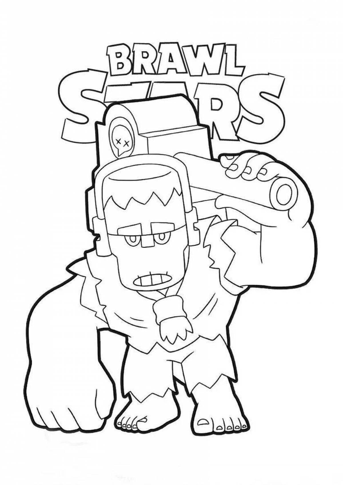 Brawl stars fun coloring book