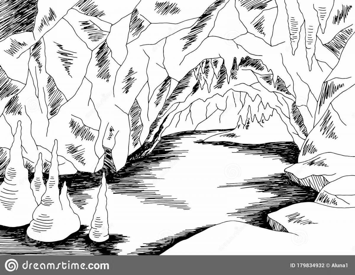 Великолепная раскраска в пещере горного короля