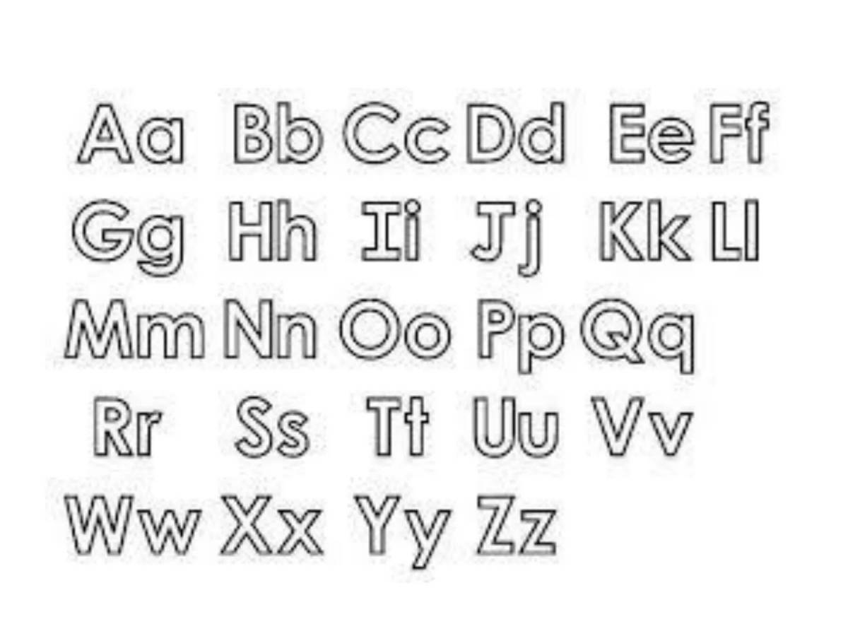 Photo A fun coloring book with the alphabet