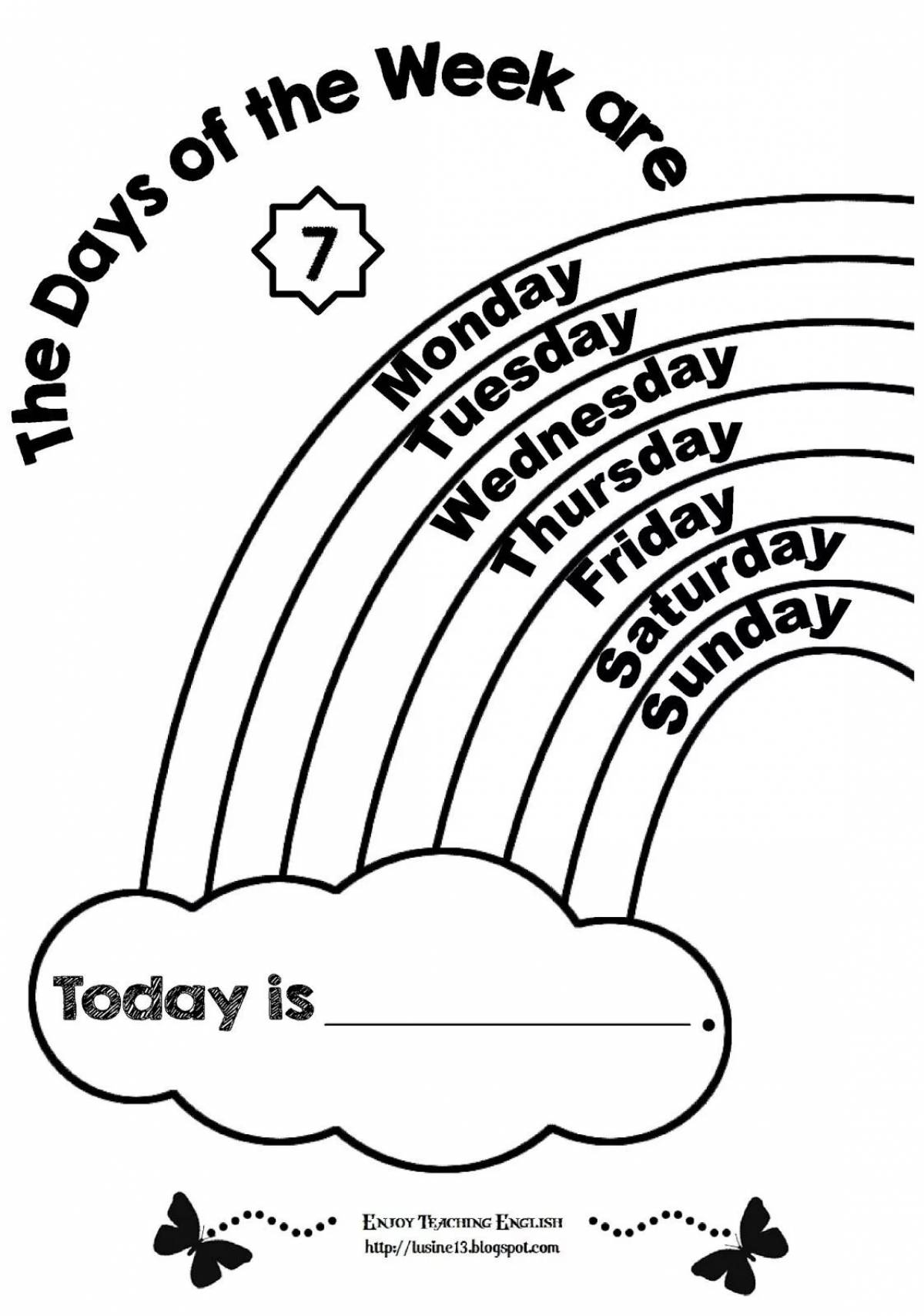 Days of the week in English #3
