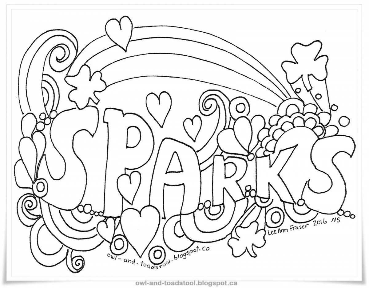 Coloring page crazy coloring page pinterest style indie kid