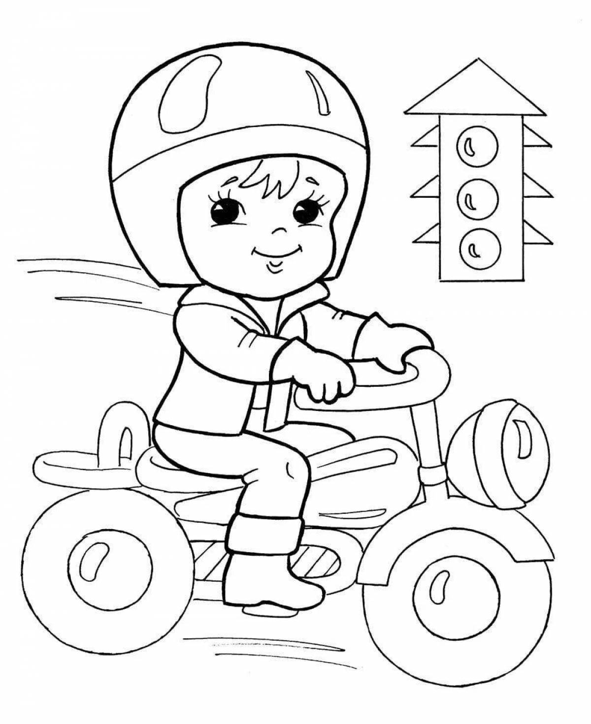 Fun coloring book for kindergarten