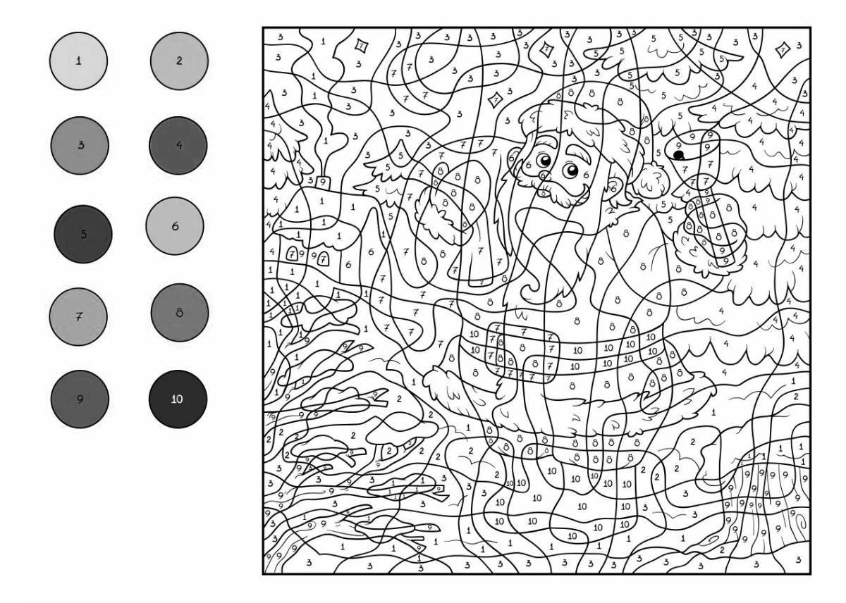 Очаровательные телефонные игры по номерам раскраски