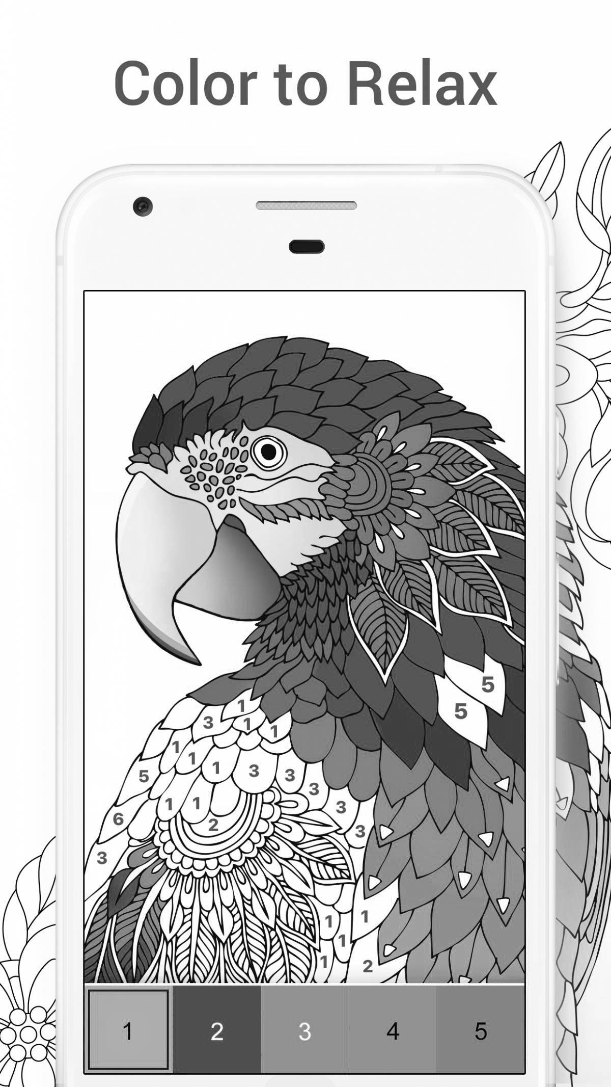 Luxury phone games by numbers coloring page