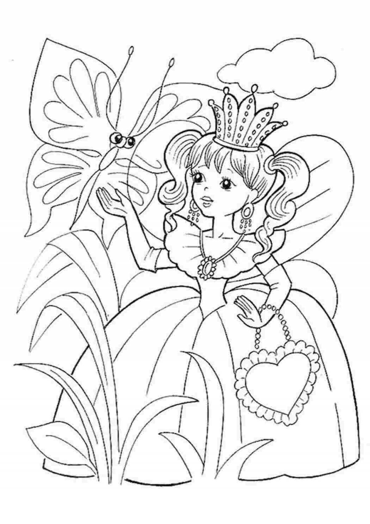 Coloring pages for children 6-7 years old fairies