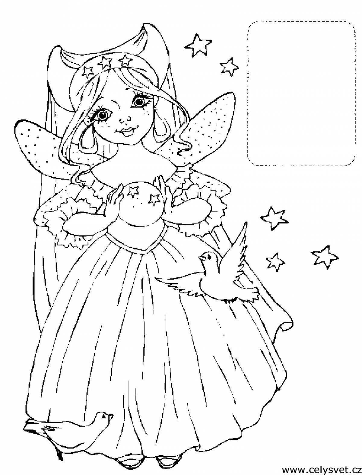 Great coloring book for kids 6-7 years old fairies