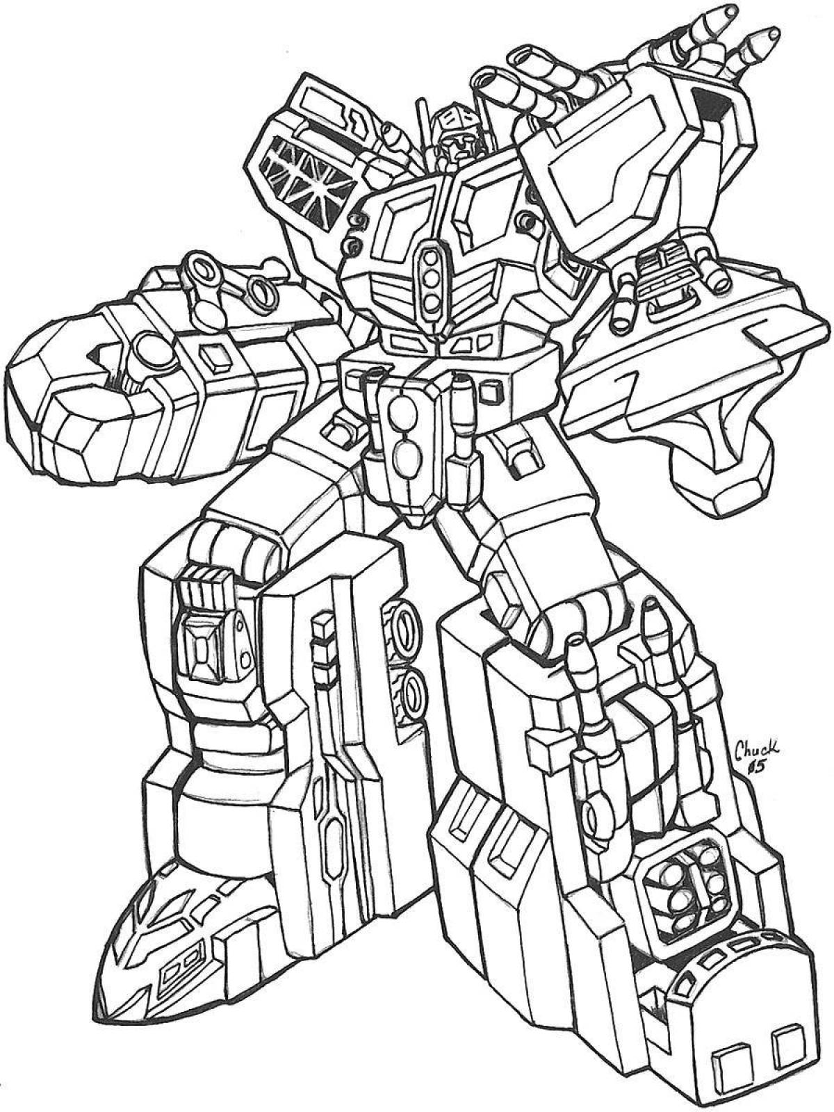 Coloring funny autobots