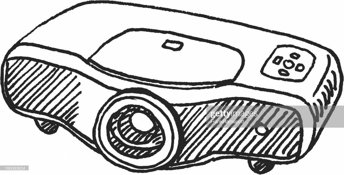 Attractive coloring projector