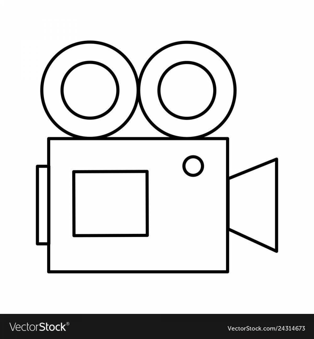 Creative projector for coloring pages