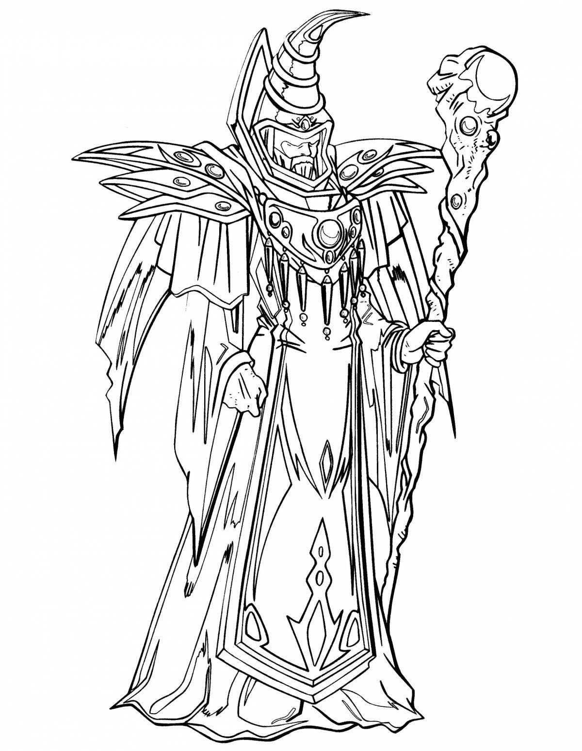 Magic magician coloring book