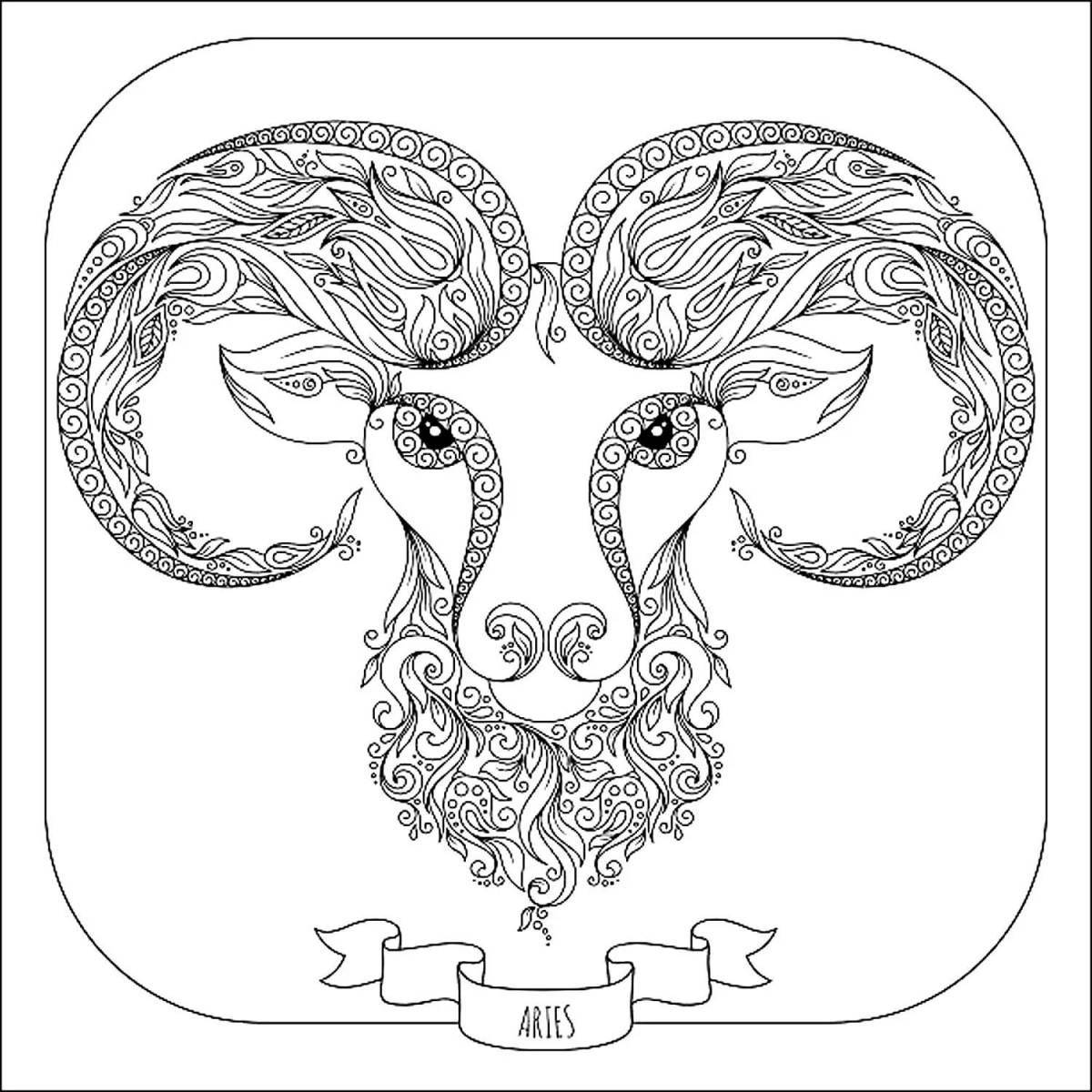 Coloring dynamic aries