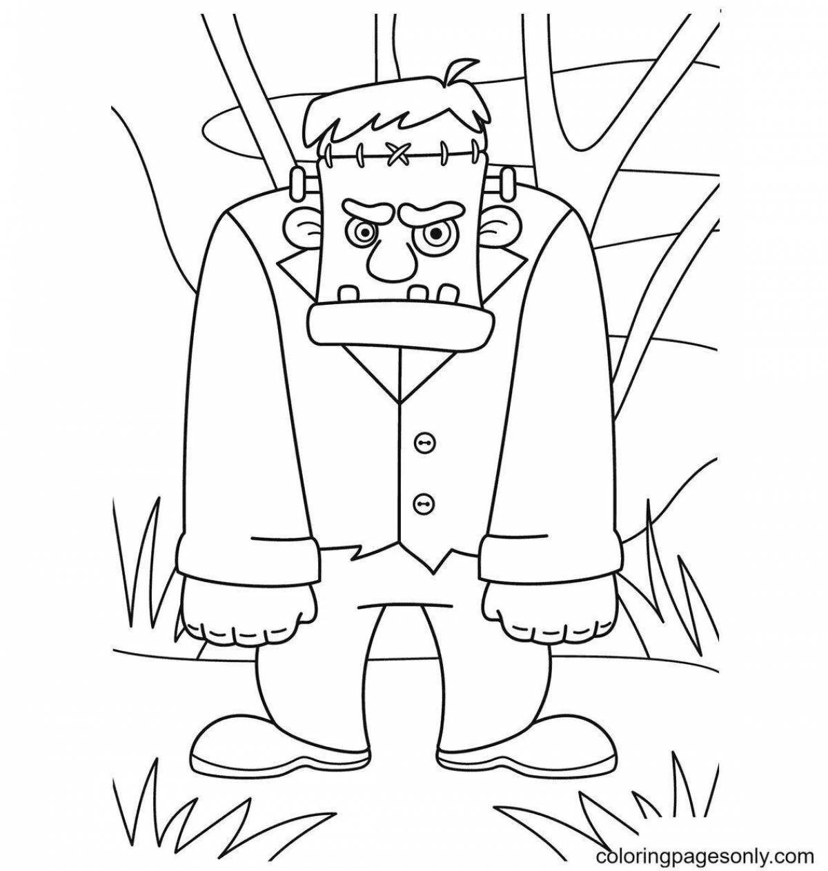 Photo Coloring Bum Coloring Page