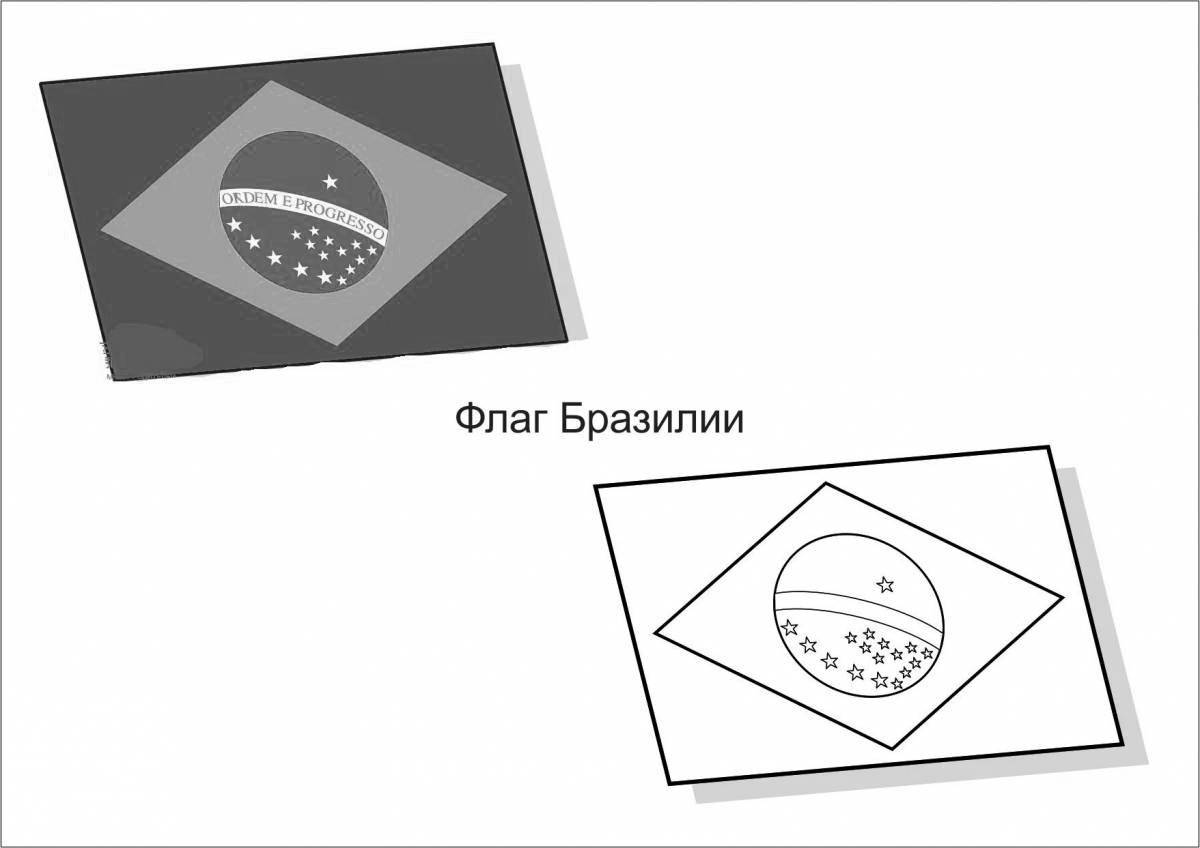 Bright brazil coloring book