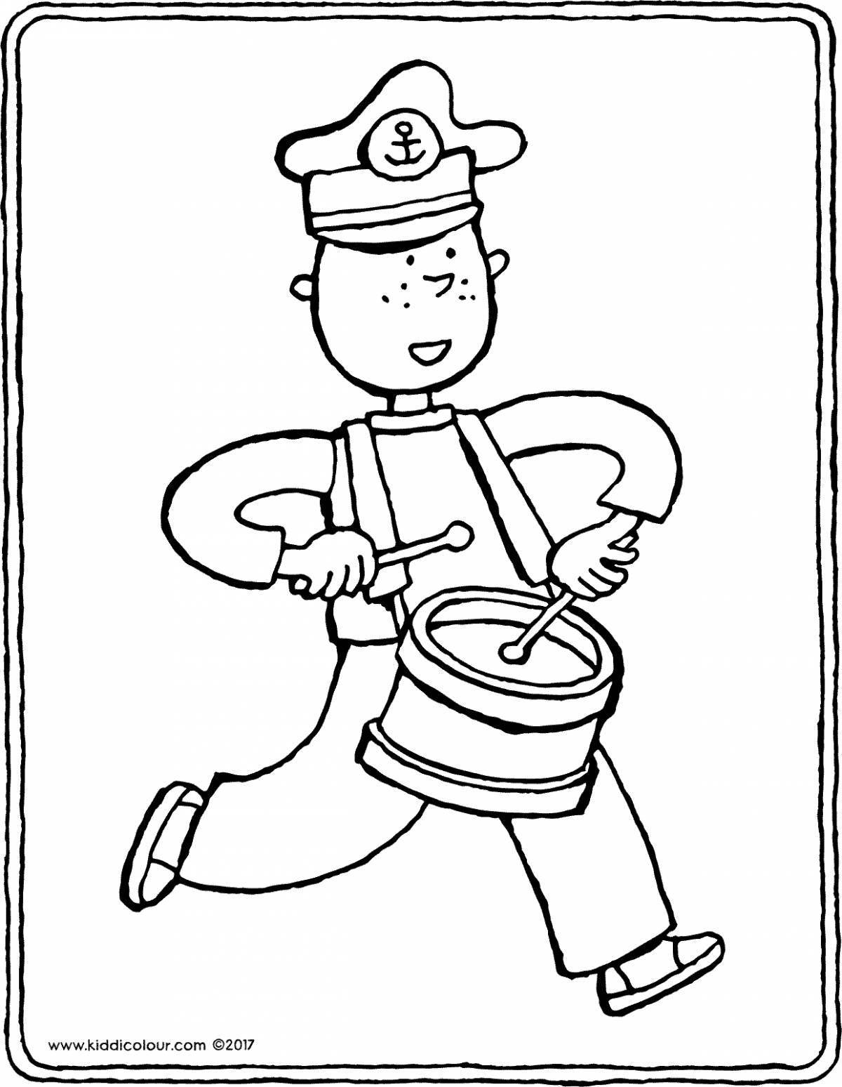 Merry March coloring page