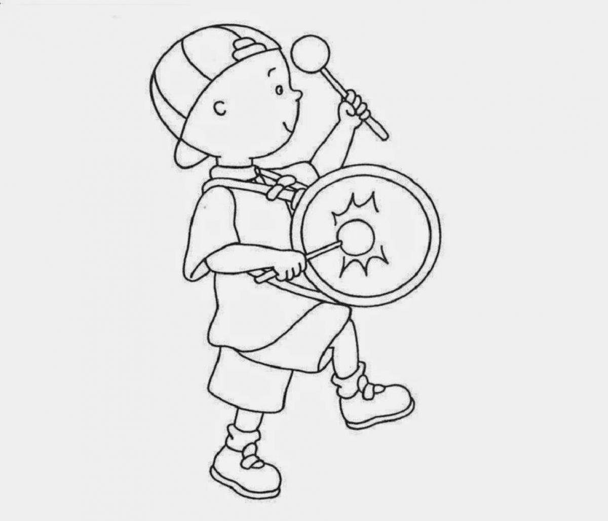 Live March coloring page