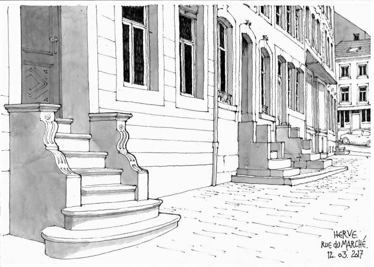 Photo Large coloring porch