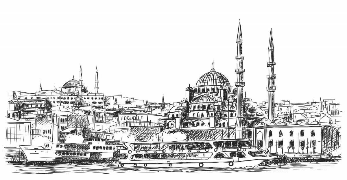 Great coloring of istanbul