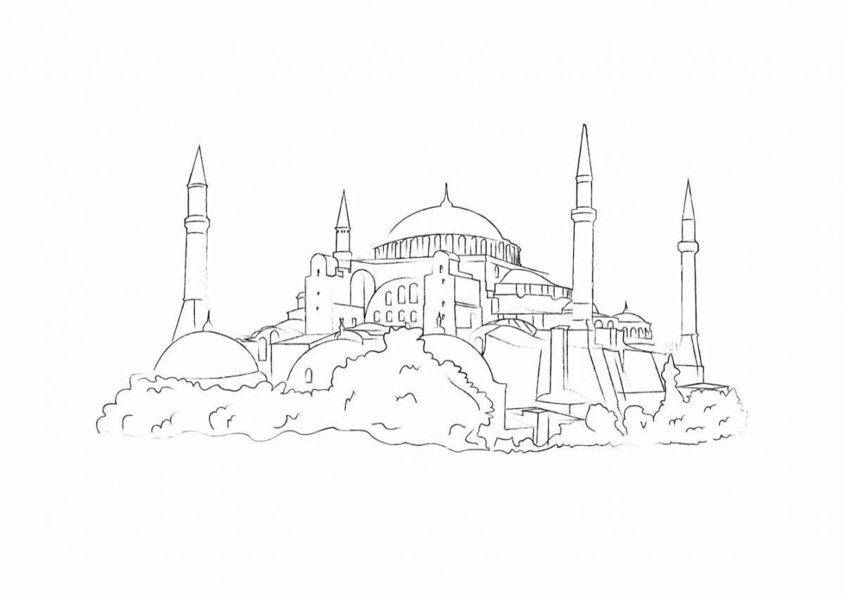 Coloring book shining istanbul