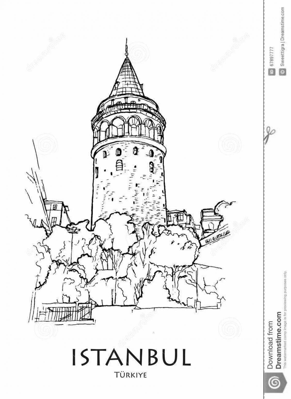 Colouring charming istanbul