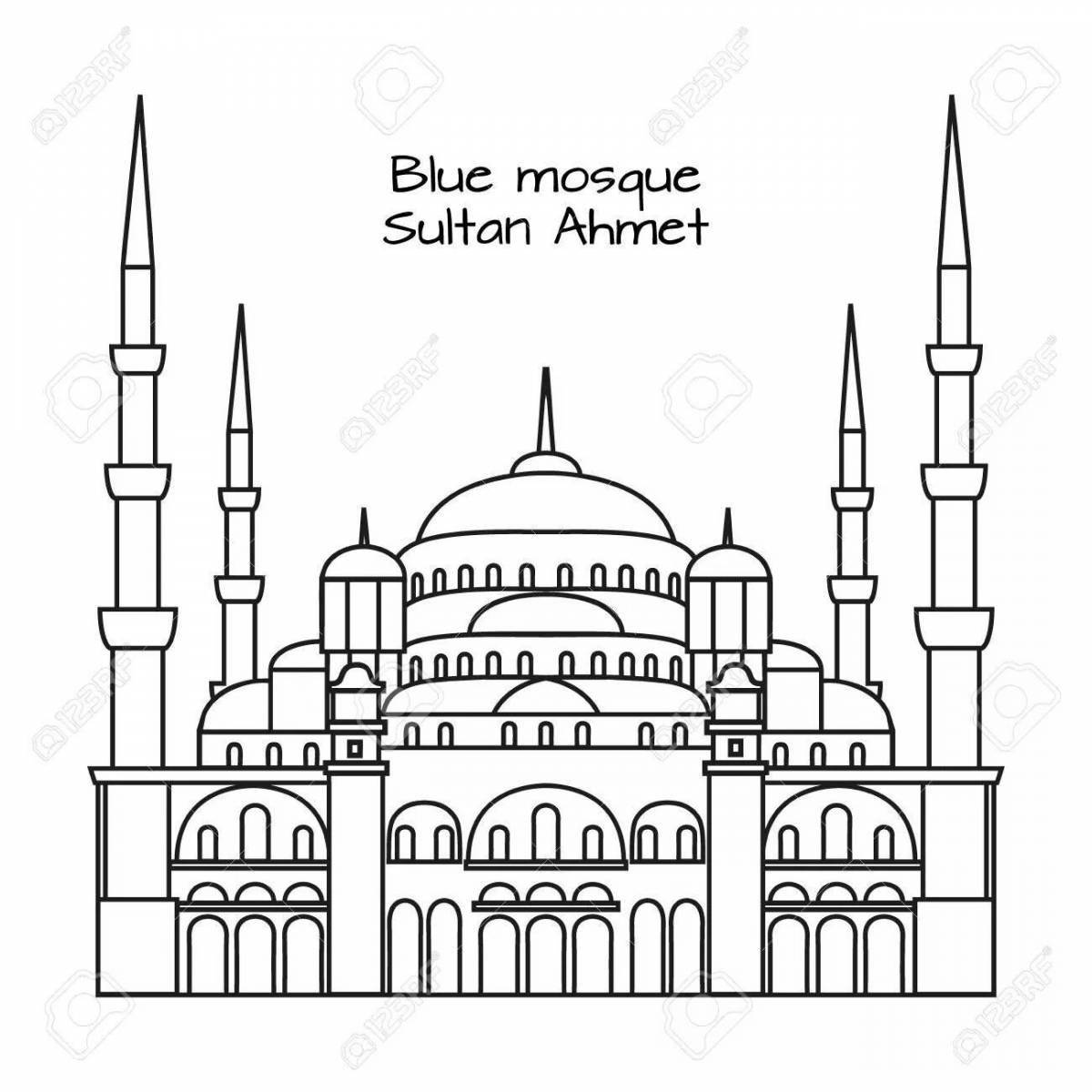 Coloring page dazzling istanbul