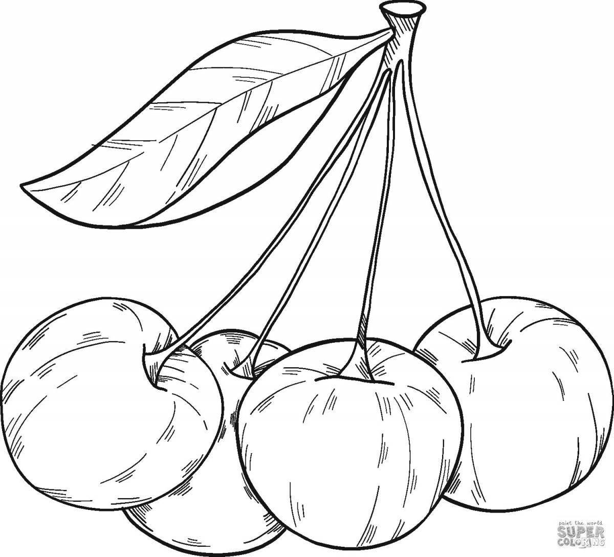 Photo Great cherry coloring