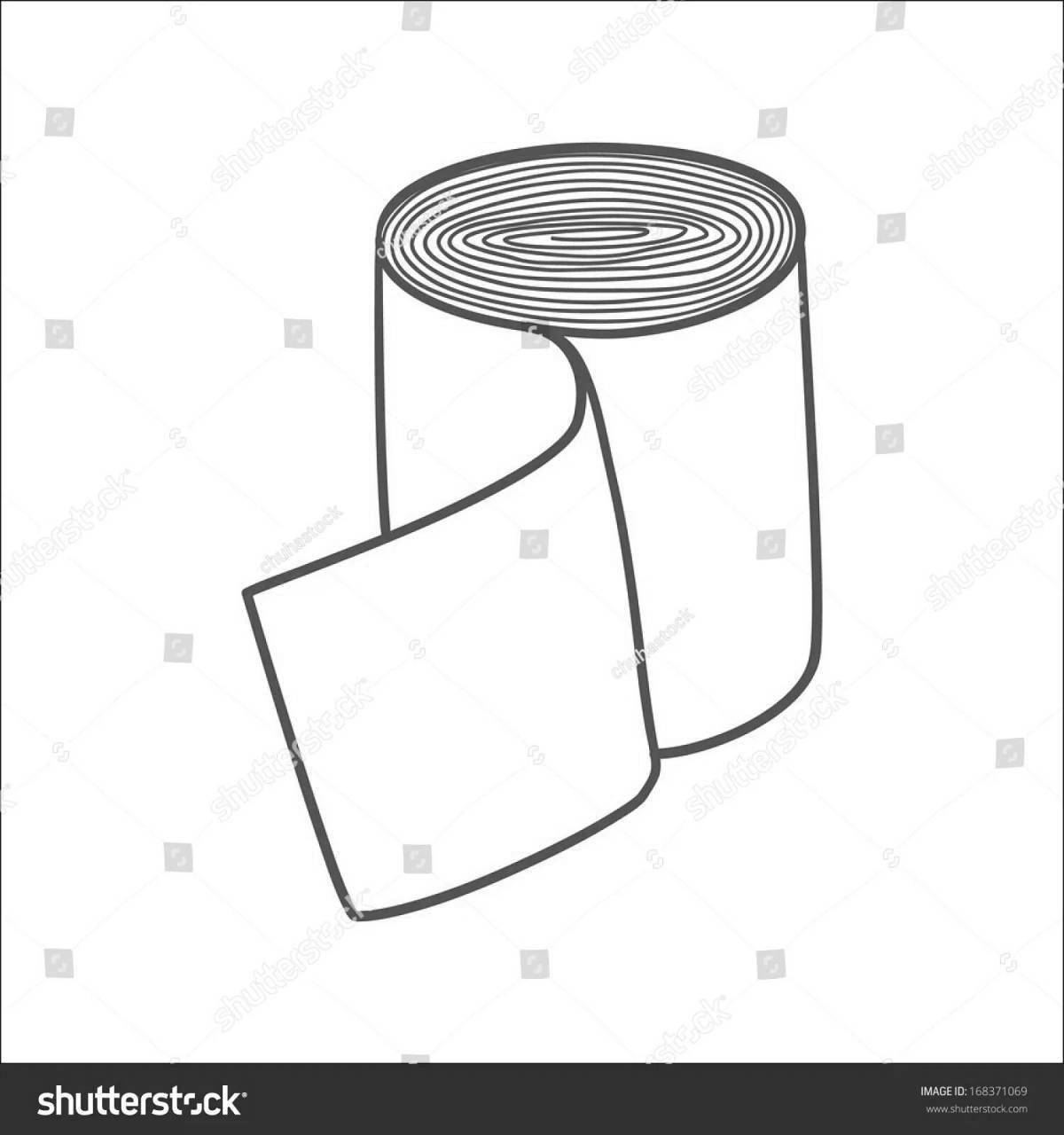Happy bandage coloring page