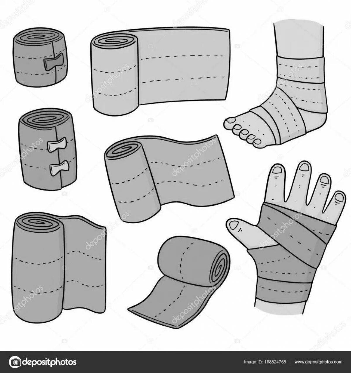 Coloring page charming headband