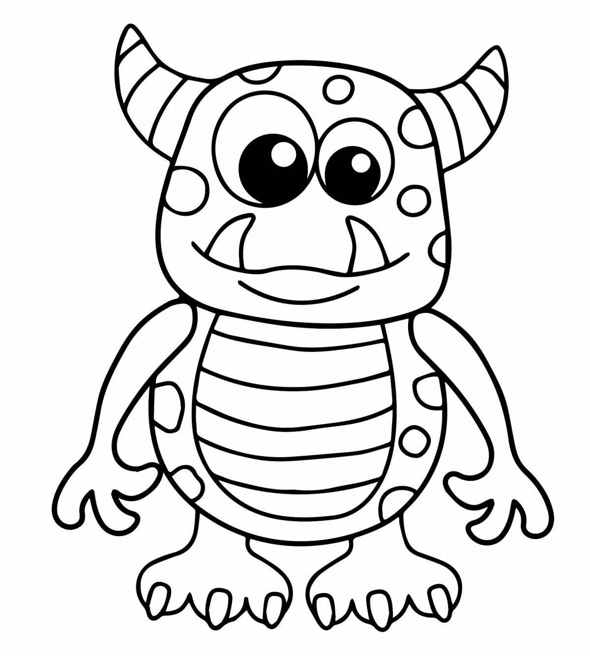 Creature coloring page