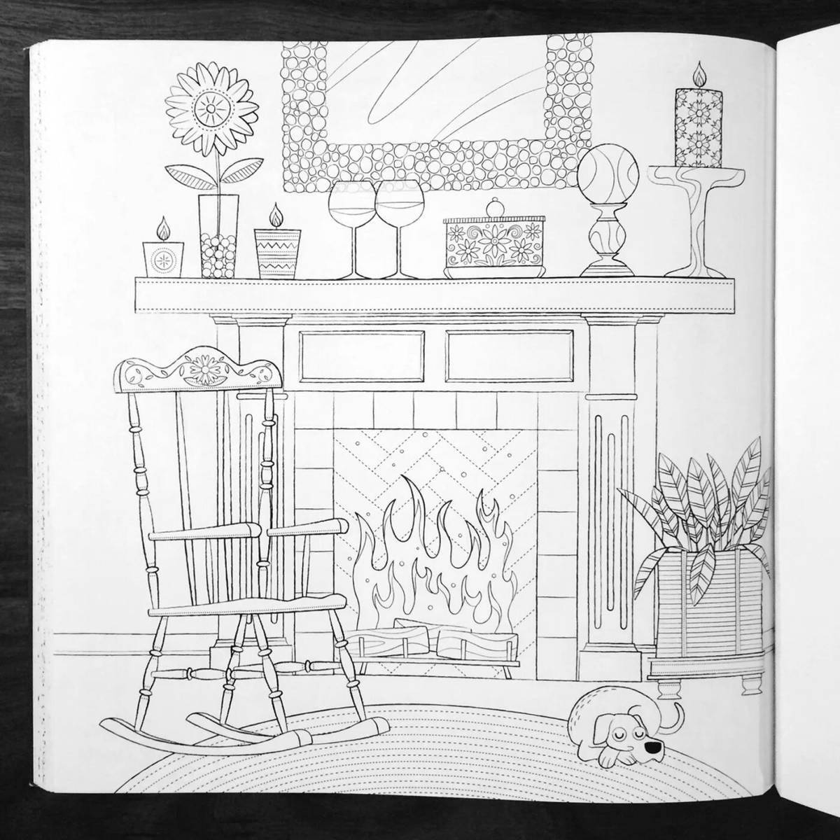 Photo Snuggly cozy coloring book